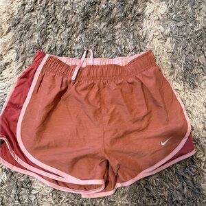 Nike Women's Rust and Pink Athletic Shorts